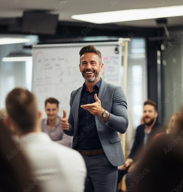 Man with strong executive presence